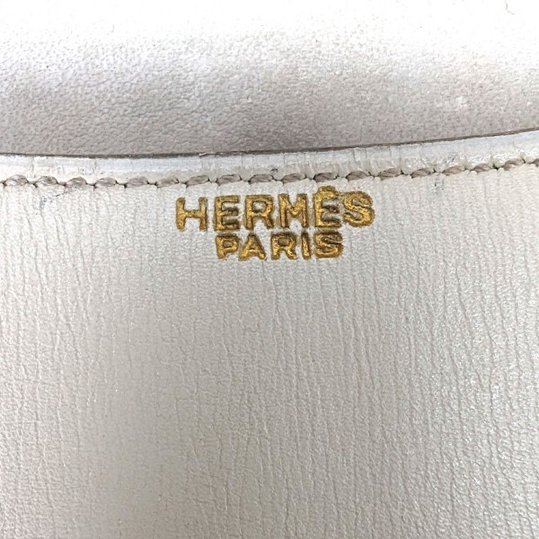 Borsa a Mano da Donna Hermès Off-White in Pelle Modello Constance