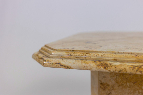 Pair Of Side Tables In Siena Marble, 1970s, Ls5581404c