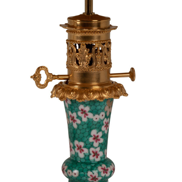 Pair Of Canton Porcelain And Bronze Lamps, Circa 1880, LS5546774B