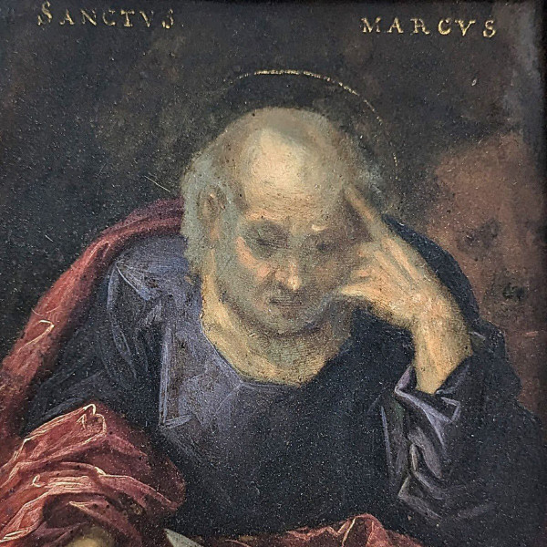 Painting On Copper XVII Portraits Of Saint Marc And Sainte Loannes