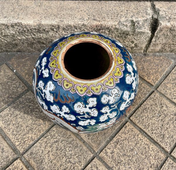 Chinesische Porzellanvase, Ende des 19. Jahrhunderts