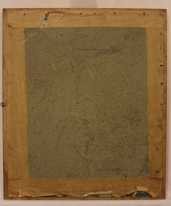 specchio rettangolare foglia oro 42 x 49 cm