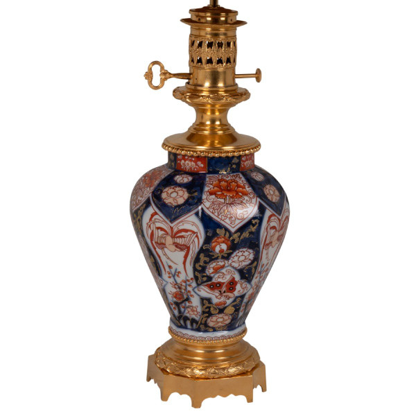 Pair Of Imari Porcelain And Bronze Lamps, Circa 1880, LS53631044