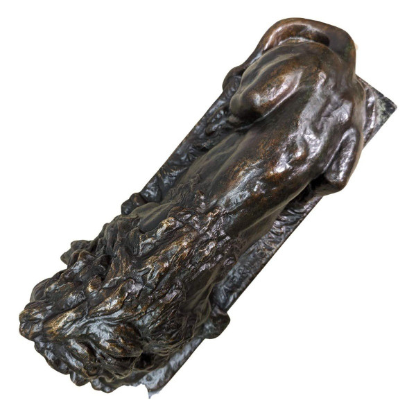 Bronze Animalier Au Lion époque XIXème Patine Médaille Par Félix Bouré (1831-1883)