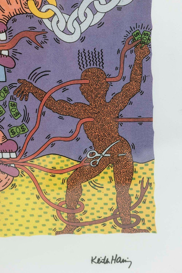 Keith Haring, Siebdruck, 1990er Jahre, LS5370F