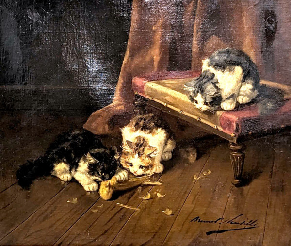 The Kittens Eat A Bird Nineteenth Time By Brunel De Neuville