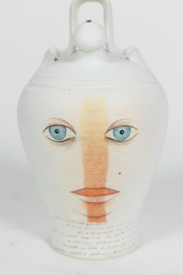 Vase En Terre Cuite Peinte, Travail Contemporain, LS5437153C