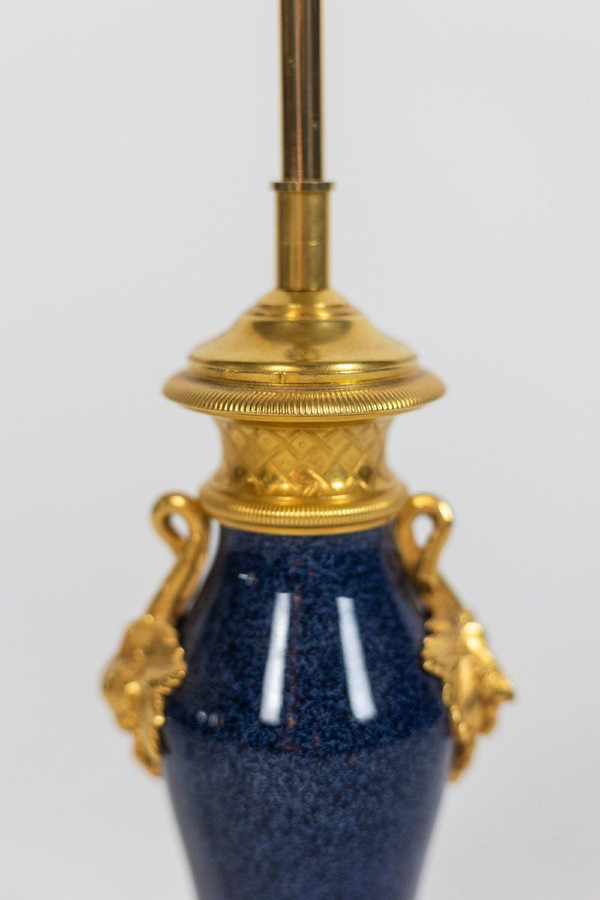 Lampe aus Porzellan und Bronze, um 1880, LS5210151B