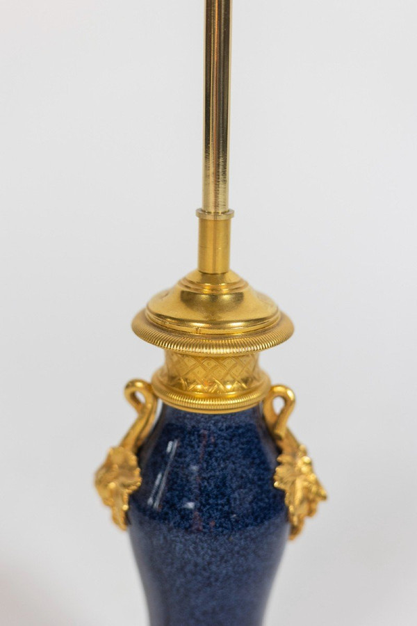 Lampe aus Porzellan und Bronze, um 1880, LS5210151B