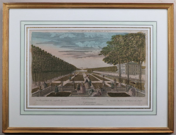 Set Of 18 18th Century Framed Optical Views