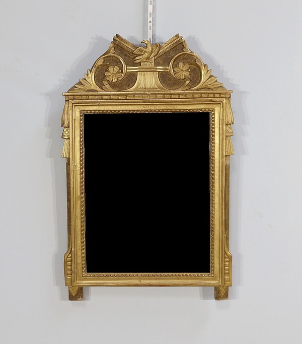 Miroir en bois doré, style louis XVI – Début XXe