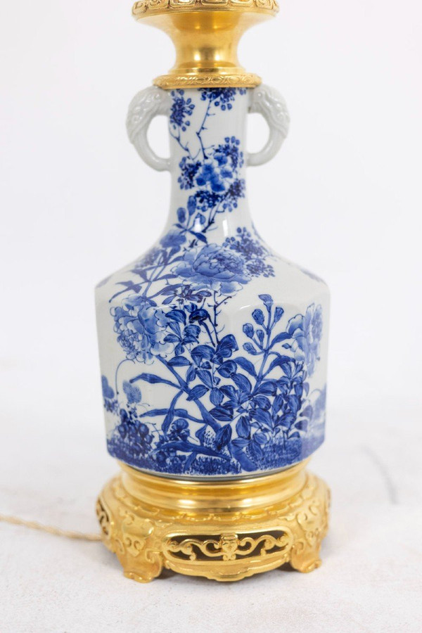 Japanese Porcelain And Gilt Bronze Lamp, Circa 1880, LS5095331A