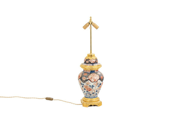 Lampe aus Imari-Porzellan und vergoldeter Bronze, um 1880, LS5057431B