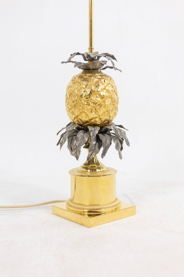 Maison Charles, "Pineapple" Bronze Lamp, 1960s, LS4875454