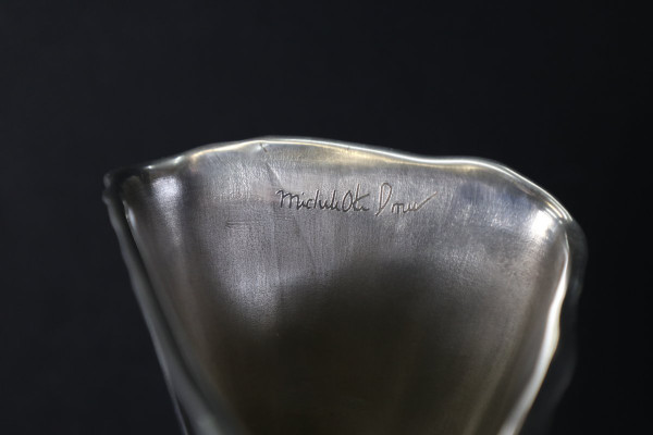 Michele Oka Doner, Silver Bronze Vase, Christofle