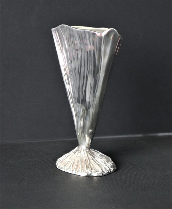 Michele Oka Doner, Silver Bronze Vase, Christofle