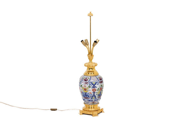 Delft Earthenware Lamp, 19th Century, LS4874583C