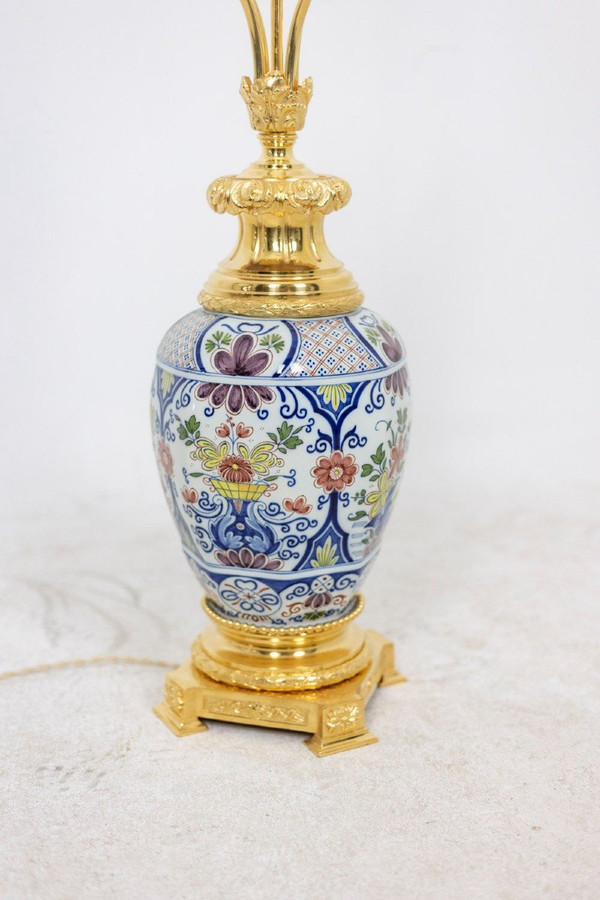 Delft Earthenware Lamp, 19th Century, LS4874583C