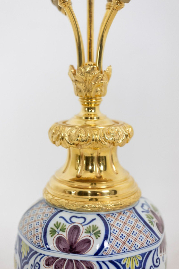 Delft Earthenware Lamp, 19th Century, LS4874583C