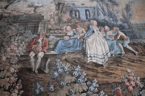 Very Large Oil On Canvas, Fresco In The Eighteenth Century Style, 264x672cm