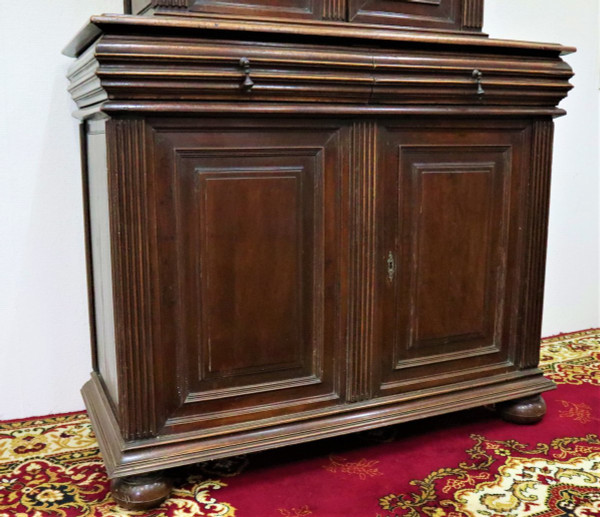 Buffet 2 Body In Walnut, Renaissance Style