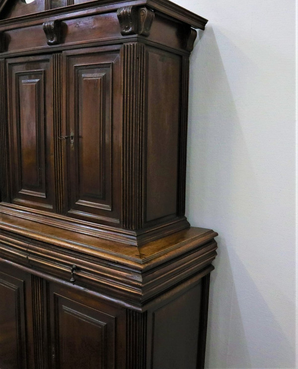 Buffet 2 Body In Walnut, Renaissance Style