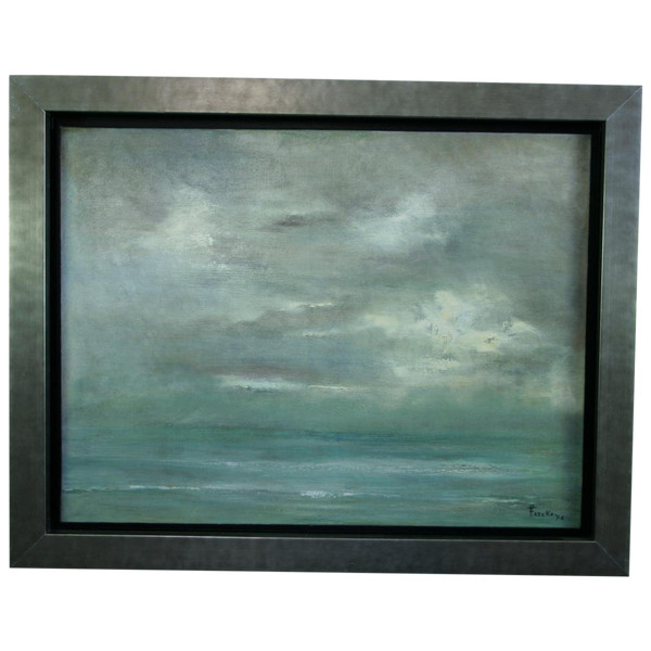 Francine Kerckx, "Sky And Sea", Framed Oil On Canvas