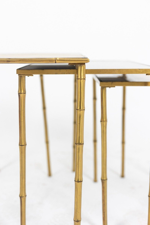 Maison Baguès, Set Of Nesting Tables, 1970s, Ls5068121