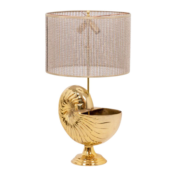 Nautilus lamp in gilded bronze, 1970s, LS4768416