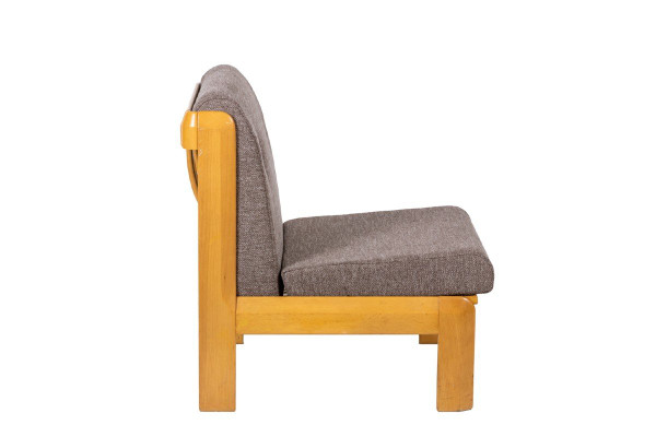 Pair Of Armchairs In Beech And Fabric, 1960s, LS4811601