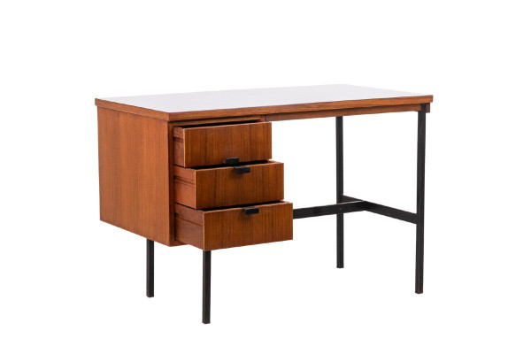 Jacques Hitier for Multiplex, “Multitable” desk in mahogany, 1950s, LS4679151