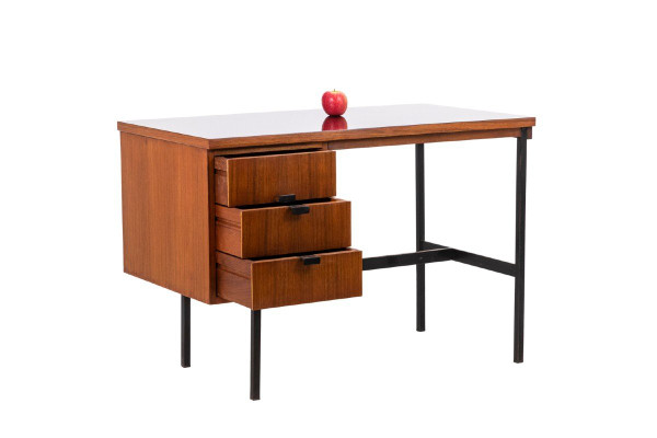 Jacques Hitier for Multiplex, “Multitable” desk in mahogany, 1950s, LS4679151