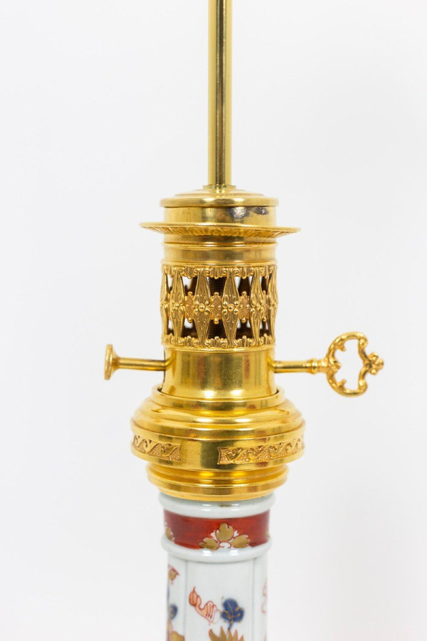 Porcelain and bronze lamp, circa 1880, LS3198451