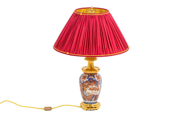 Imari porcelain and gilt bronze lamp, circa 1880, LS4605391