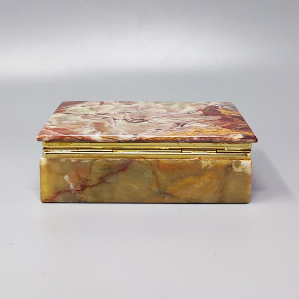 1960 Magnificent Onyx Box. Made in Italy