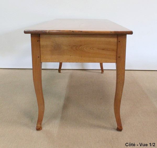 Grande Table Bureau Régionale en Merisier massif, style Louis XV  – Milieu XIXe