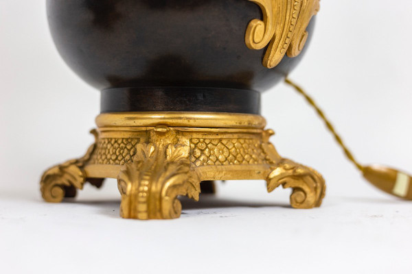 Pair Of Sheet Metal And Gilt Bronze Lamps, Circa 1880, Op529901