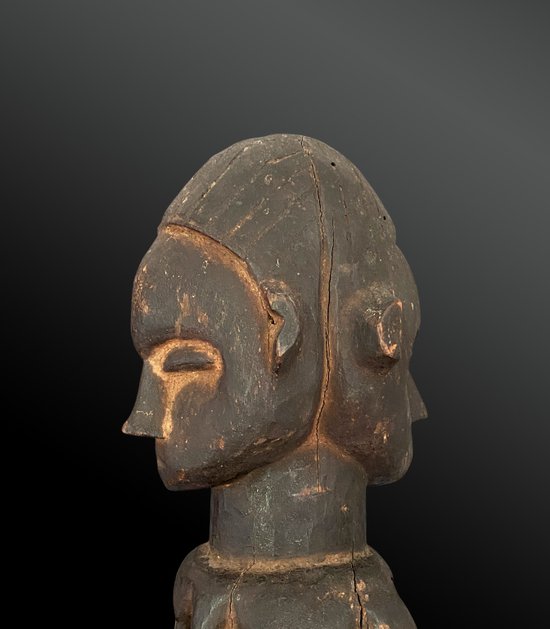 STATUETTE janus  Culture Suku, République Démocratique du Congo Première moitié du XXème siècle