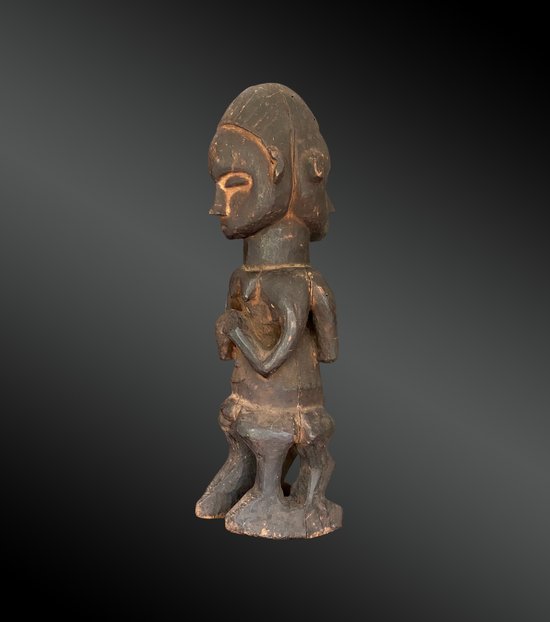 STATUETTE janus  Culture Suku, République Démocratique du Congo Première moitié du XXème siècle