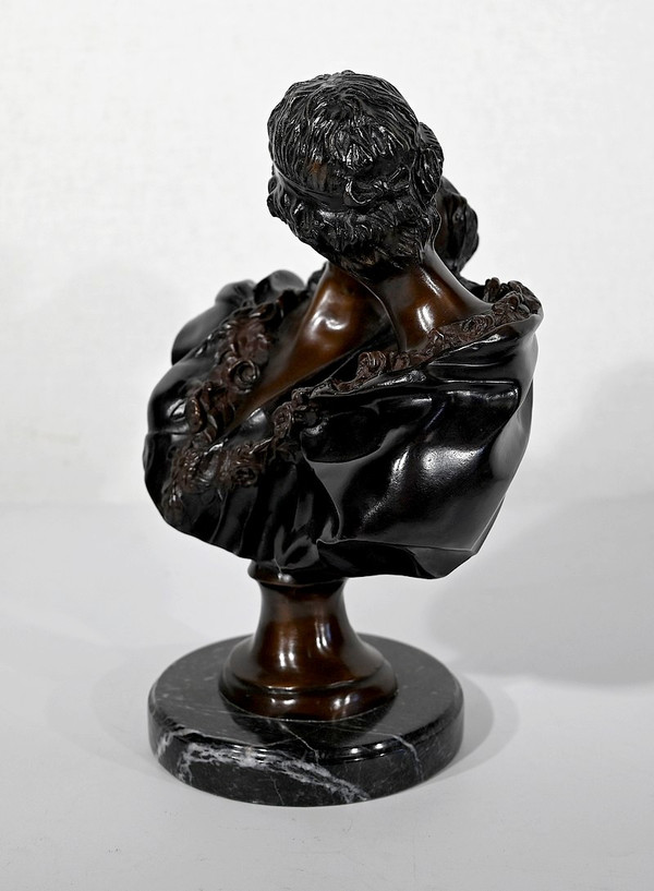 Bronze "Le Baiser Donné" after J-A. Houdon - Late 19th century