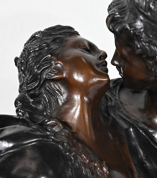 Bronze "Le Baiser Donné" after J-A. Houdon - Late 19th century