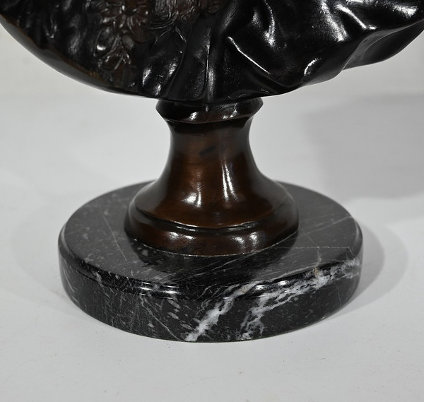 Bronze "Le Baiser Donné" after J-A. Houdon - Late 19th century