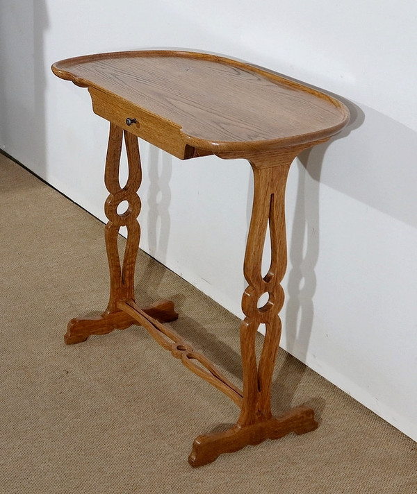 Table de Service volante, in solid Oak - 1900