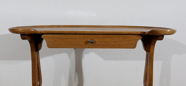 Table de Service volante, in solid Oak - 1900