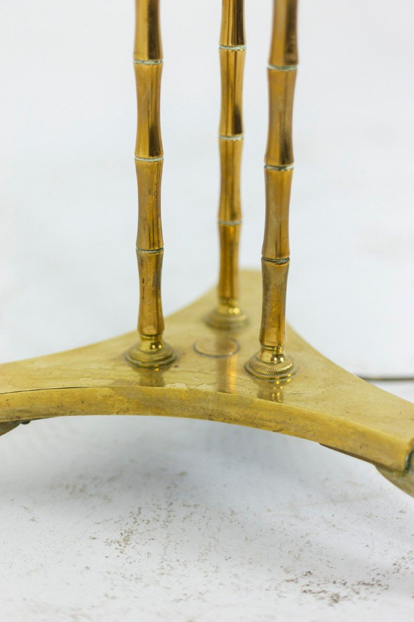 Maison Baguès, Gilded Bronze Tripod Floor Lamp, 1970s - Ls4432451