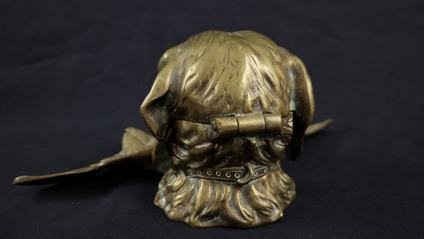 Gilded bronze inkwell 1914 Touzé