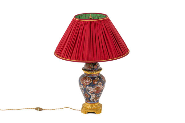 Lampada in porcellana e bronzo dorato Imari, 1880 circa - Ls31811381