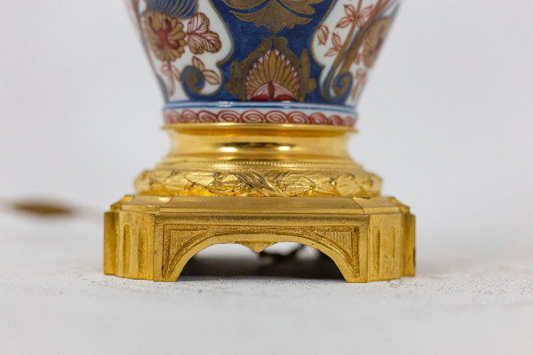 Lampada in porcellana e bronzo dorato Imari, 1880 circa - Ls31811381