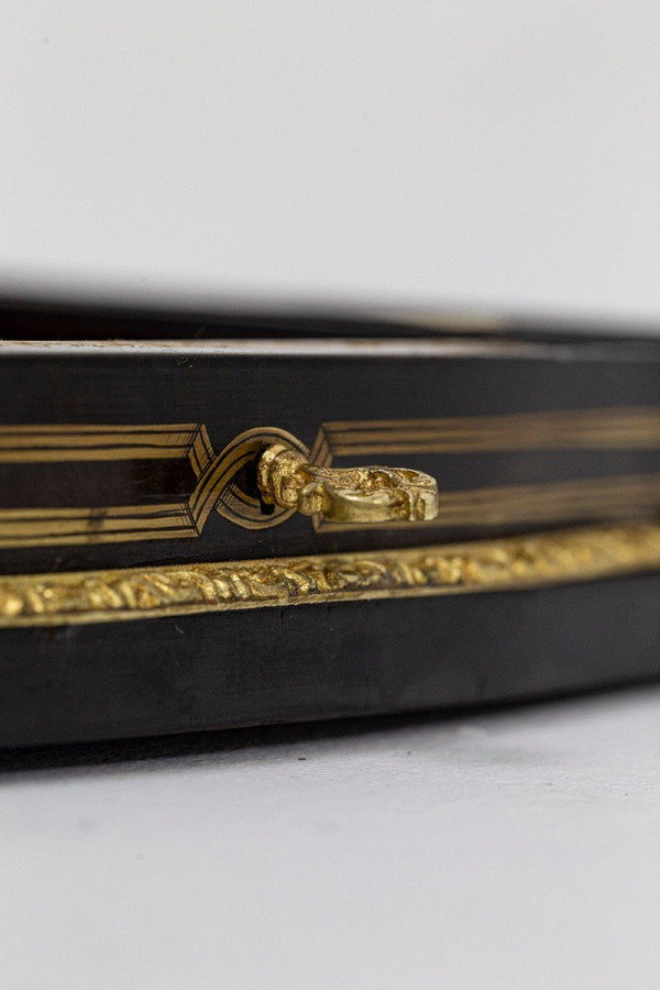 Wooden and gilded brass game box, Napoleon III period - Ls4369616