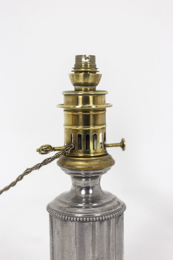 Pair Of Pewter Lamps, Circa 1880 - Ls4344621